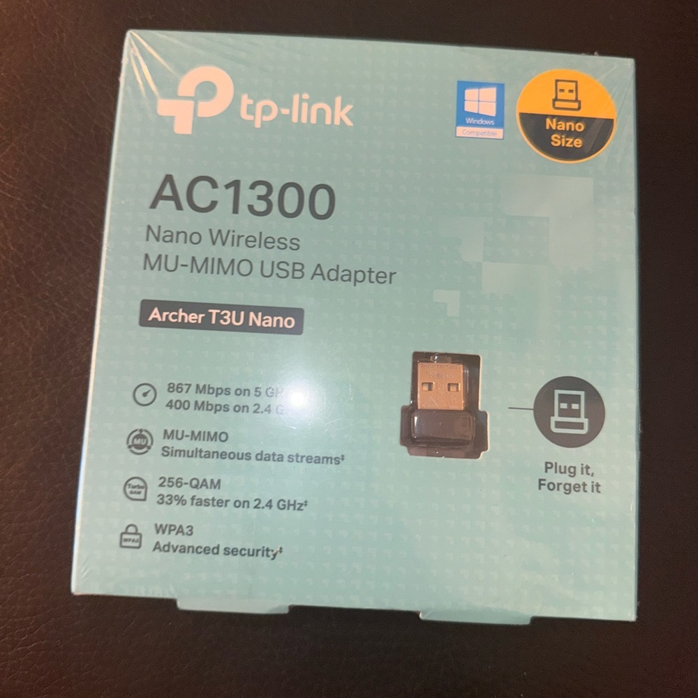 **TP-Link AC1300 Nano Wireless USB Adapter - Black**